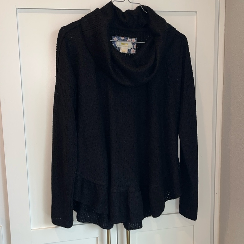 Anthropologie cowlneck sweater EUC